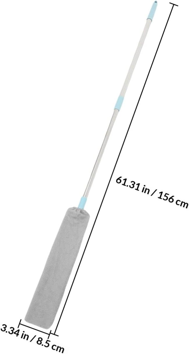 Long Handle Retractable Duster for Home Cleaning with Extendable Pole Gap Dust Cleaner for Ceiling Fans Under Furniture and High Reach Appliance Dust Removal