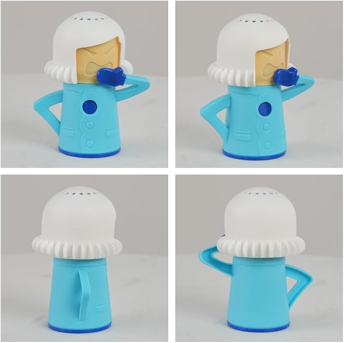 5 PCS Angry Mama Microwave Cleaners &amp Cool Mama Fridge Odor Absorber High temperature Steamer Cleaning Equipments Refrigerator Moisture Absorber &amp Freshener Holder For Kitchen Gadget Tools