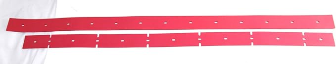 Floor Scrubber Rubber Squeegee Blade Kit (2pcs) for elife Model 500X (Squeegee 38 for 500X(MX5))
