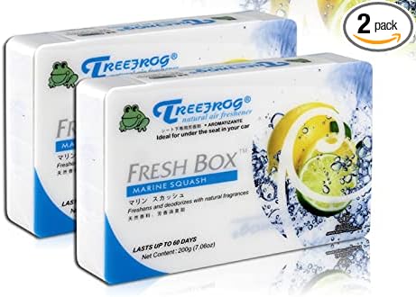 2 Pack Marine Squash Tree Frog Natural Extreme Car Scent Air Freshener Fresh Box