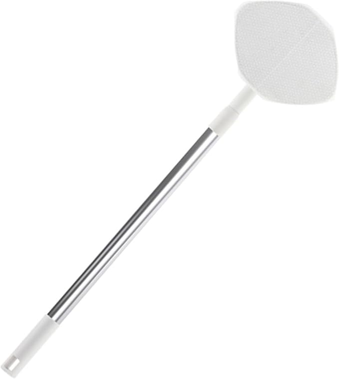 Retractable Dust Mop with Face Towel Replacement Pad White Triangle Electrostatic Cleaning Mop for Household Dust Removal for Floor and Surface Cleaning