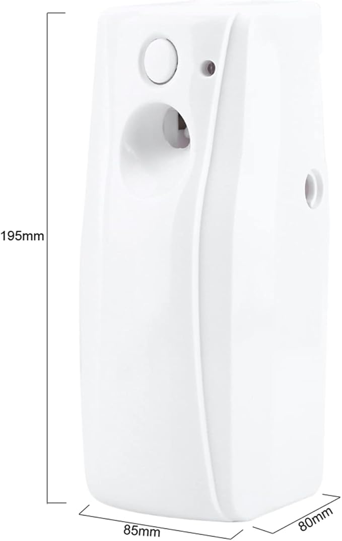 Indoor Wall Mounted Automatic Air Freshener Fragrance Aerosol Spray Dispenser Automatic Fragrance Dispenser with Light Sensor Adjustable Interval Timer for Home Bathroom Hotel Re