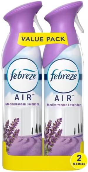 Generic F.e.b.r.e.z.e Air Mist Odor-Fighting Air Freshener 8.8 oz. Aerosol Can Pack of 2 (Mediterranean Lavender) Clear