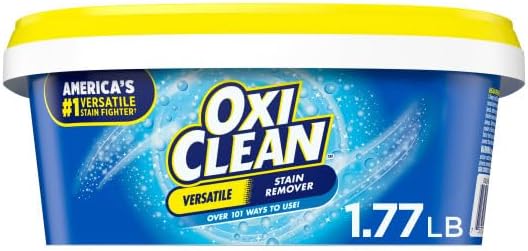 OxiClean Versatile Stain Remover Over 101 Uses Chlorine-Free For All Machines 1.77 lb (Pack of 2)