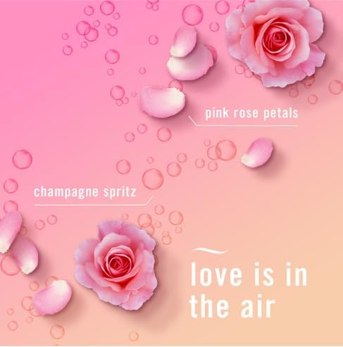 6 PACK Febreeze Wax Melts Romance &amp Desire Pink Rose Petals &amp Champagne Spritz Scent 6 Cubes 2.5 oz each