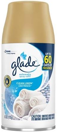 Glade Automatic Spray Refill Clean Linen Fits in Holder For Up to 60 Days of Freshness 6.2 oz 2 pack Total 4 count