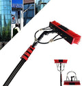 Window and Solar Panel Cleaner Extendable with Large Brush Head and Long Reach Pole for High and Hard-to-Reach Areas Ideal for Conservatory Roofs and PV Panels