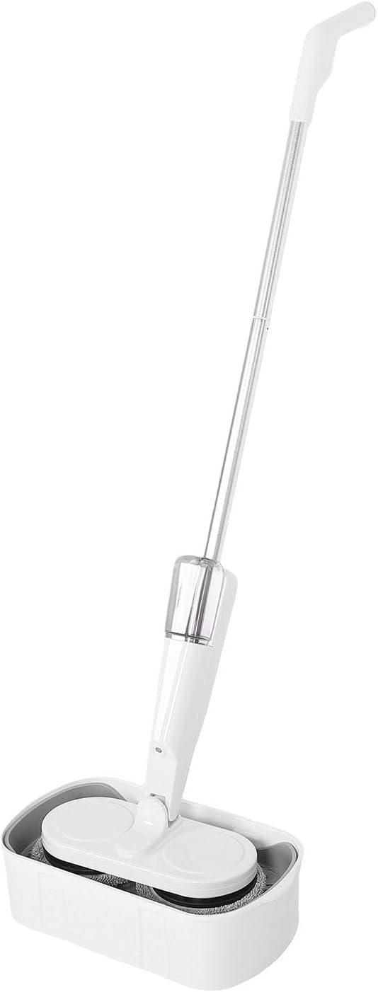Cordless Electric Mop Powerful Floor Cleaner with Light Water Spray Large Water USB Rechargeable for Home Office Cleaning ABS Stainless Steel