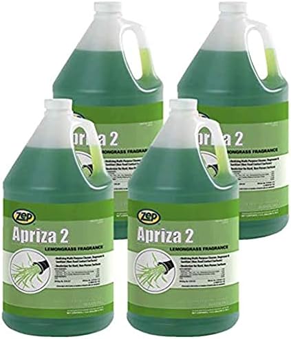 Zep Apriza 2 Multi-Purpose Cleaner - 1 Gallon (Case of 4) 125124 - Oxidizing Degreaser Deodorizer and Sanitizer