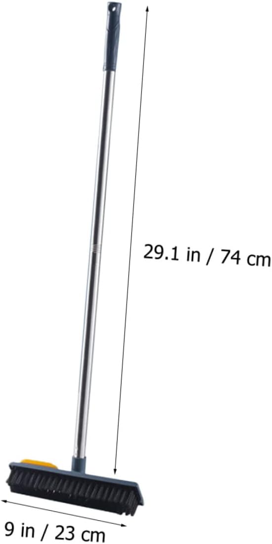 minkissy 2pcs Long Handle Scrub Brush Floor Scraper Brush Hard Bristle for Tile Bathtub