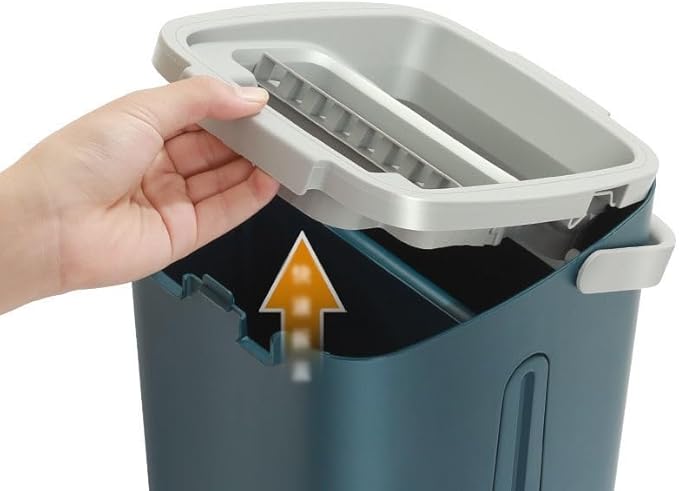 Hand Free Mop Household Dual-Purpose Dry and Wet Flat Bucket Mopping The Floor
