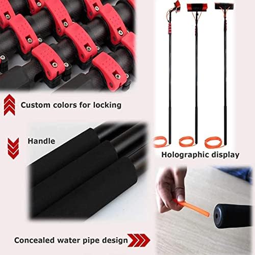 Glass Cleaning Brush Home Water Fed Telescopic Pole Kit Solar Panel Brush Rotating for Photovoltaic PanelTelescopic Water Fed Pole Kit with 55cm Brush - Extendable Cleaner for Conservatory