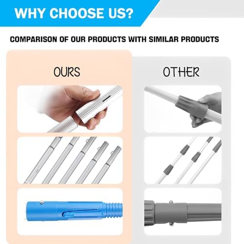 Glass Cleaning Brush Home Water Fed Telescopic Pole Kit Solar Panel Brush Rotating for Photovoltaic PanelProfessional Photovoltaic and Solar Panel Cleaning Kit with Adjustable Water Fed Pol