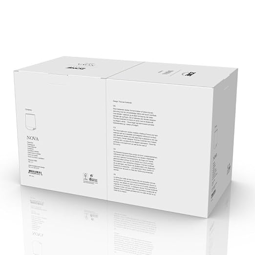 Zone Denmark Modern Elegance Nova Bathroom Bin Cosmetic Bin and Waste Bin - Sleek Design for Stylish Bathrooms and Efficient Waste Management