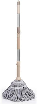 Mop Rotating Stainless Steel Handle 360°  Micro Fiber Fabric Efficient Floor Cleaning