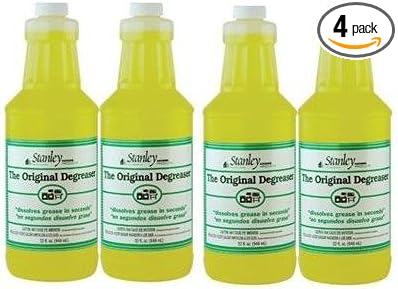 STANLEY HOME PRODUCTS Original Degreaser - Removes Stubborn Grease &amp Grime - Powerful Multipurpose Cleaning Solution for Home &amp Commercial Use (4 Pack)