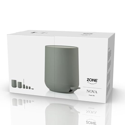 Zone Denmark Modern Elegance Nova Bathroom Bin Cosmetic Bin and Waste Bin - Sleek Design for Stylish Bathrooms and Efficient Waste Management
