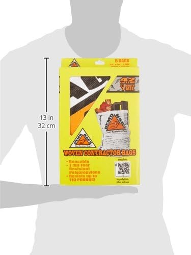 DemoBags Reusable 7 MIL 42-gallon Contractor Trash Bags 5-count box