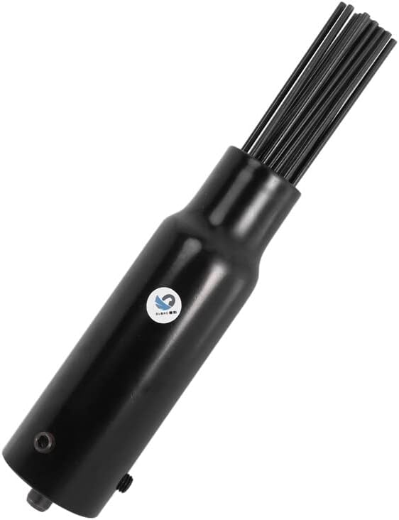 19 Pins Air Descaler Needle Tool Kit Fits Air Chisel Hammer Removes Paint And Rust Scaler Kit Air Rust Remover Slag Cleaner - (Color: Black)