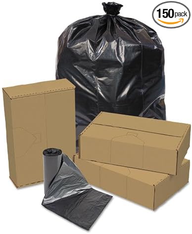 BLACK Trash Can Liners SIZE 29x44 THICKNESS 1.20MIL Bags per case 150