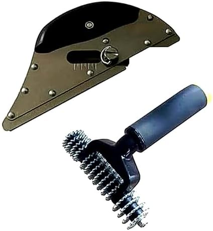 Cushion Back Carpet Cutter and Carpet Seam Roller Combo Pack 30 Degree Blade Adjustable Depth Stainless Steel Professional Carpet Installation Kit