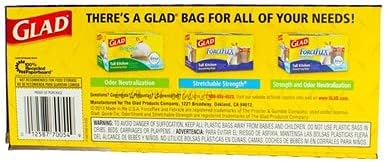 Glad 30 Gal. 3-Ply Strength Strong Large Trash Quick-Tie Bags 21 ct (Pack of 9)