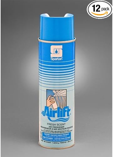 Spartan Airlift Odor Eliminator Fresh Scent 16 oz Aerosol Case of 12