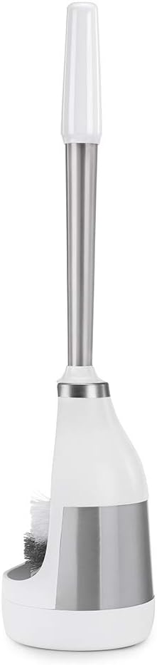 Polder Belle Design Toilet Brush Caddy with Optimized Brush Head for Hard-to-Reach Places