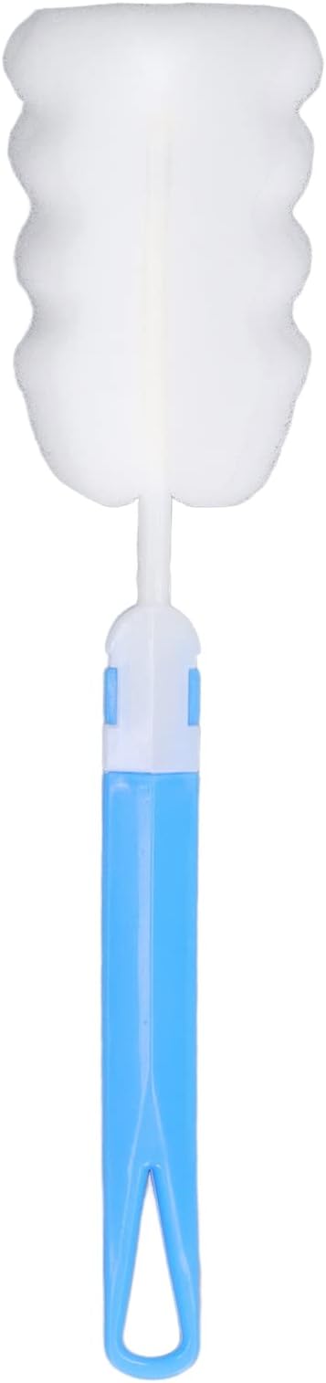 50pcs Bottle Sponge Brush with Long Handle Cup Cleaning Sponge Brush for Baby Bottles Detachable BPA - Free High - Density Sponge Head for Glass Plastic Stainless Steel Cups