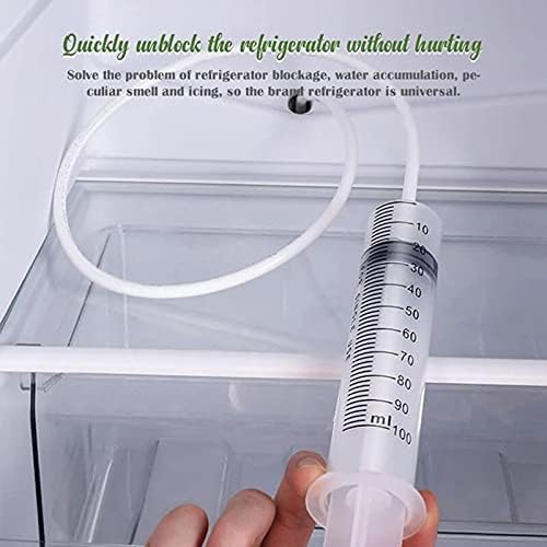 Fridge Drain Hole Remover Cleaning Tool Kit Reusable for Home Refrigerators Quick Clean BJStore - (Color: 2pcs)
