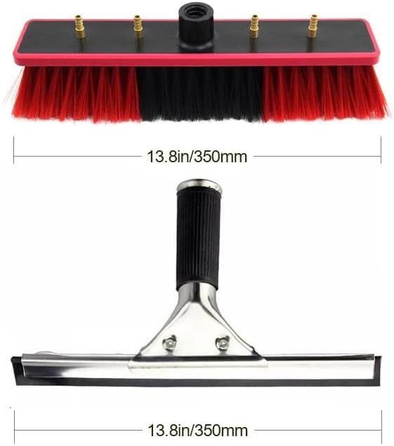 Window Cleaning Pole/Water Fed Telescopic Brush/Extendable Cleaner Conservatory Roof telescopic water fed cleaning pole with big brush and Squeegee ToolsBrush Head