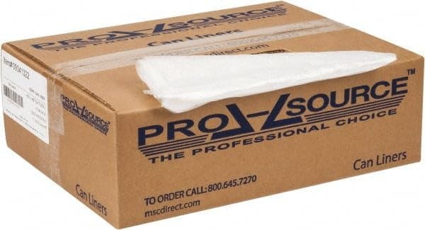 PRO SOURCE High-Density Clear 16 Micron Household/Office Trash Bags: 56 Gallon Capacity 200 Pack