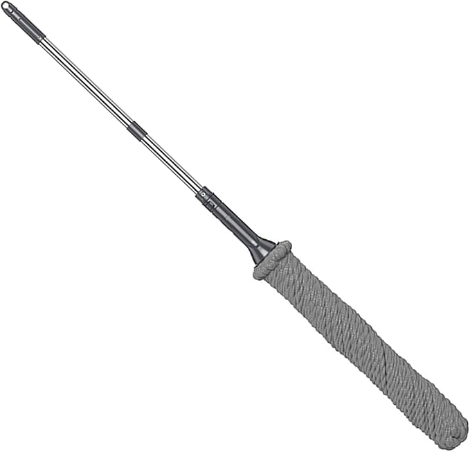 Self Wringing Twist Mop Stainless Steel Handle Fiber Rope Mop Head Cleaning Tool for Household Floor Cleaning Laminate Hardwood Tile Marble