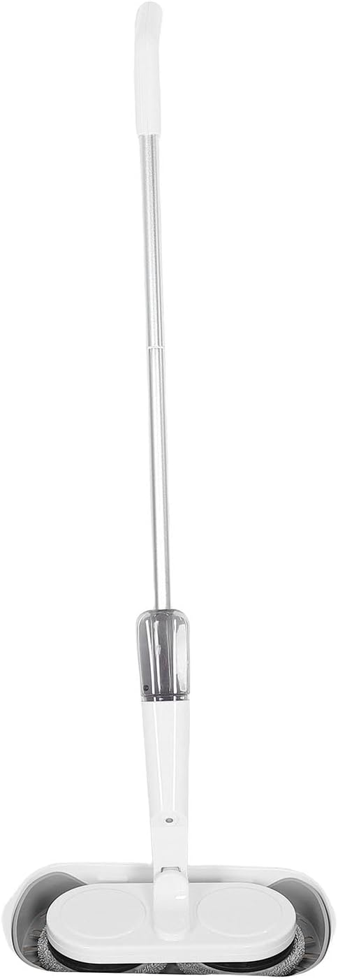 SUNGOOYUE Cordless Electric Mop with Builtin LED Light 2000mAh Battery for Wet Dry Cleaning Waxing USB Rechargeable Floor Cleaner for Home Hardwood Tiles Kitchens