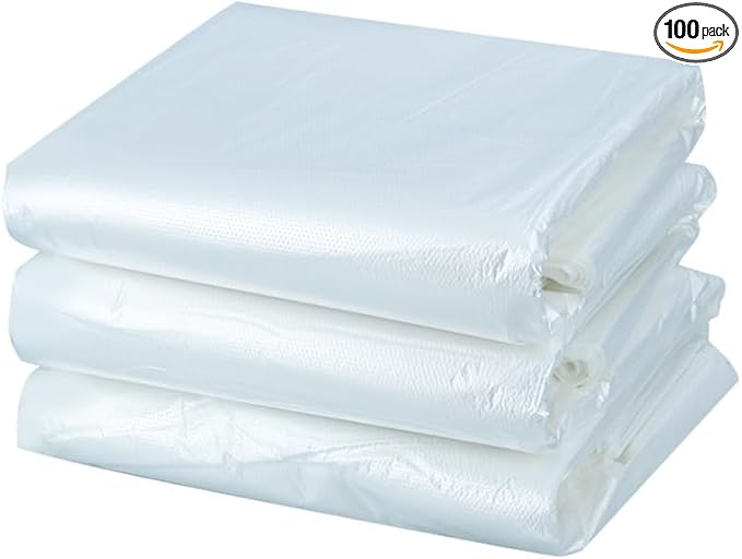30-35 Gallon Heavy Duty Trash Bags - 100 Count Extra Thick &amp Leak-Proof Contractor Garbage Bags for Kitchen Outdoor Lawn Leaf Office Restaurant Commercial Use | 32x39 Inches (80x100cm)