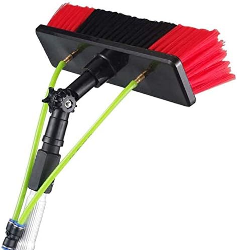 Telescopic Pole Kit Cleaning Brush3-12m Window Cleaning Pole Window Cleaner Kit Water/Hose Fed Pole Window Cleaning Brush Equipment Cleaning Photovoltaic and Solar Panels7m Rod-30cm Br
