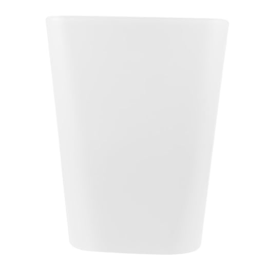 Large Opening Plastic Trash Can for Bedroom and Office Square Wastebasket with Thickened Material Simple Design Storage Bucket for Living Space and Hospitality Use