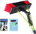 Glass Cleaning Brush Household Water Supply Telescopic Pole Kit Solar Panel Rotating Brush Solar Photovoltaic Panels12m Window Cleaning Pole with Water/Hose Fed System Solar Panel