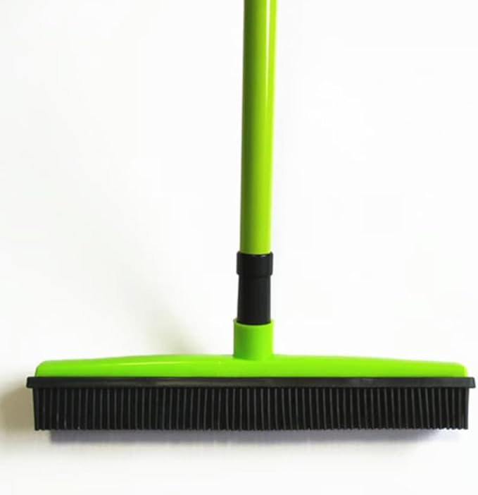 Ultimate Pet Hair Removal Broom | Adjustable Dog &amp Cat Hair Remover for Carpet | ShedStopper Tool for Effortless &amp Quick Pet Hair Cleaning—Perfect for Multi-Pet Homes(Green)