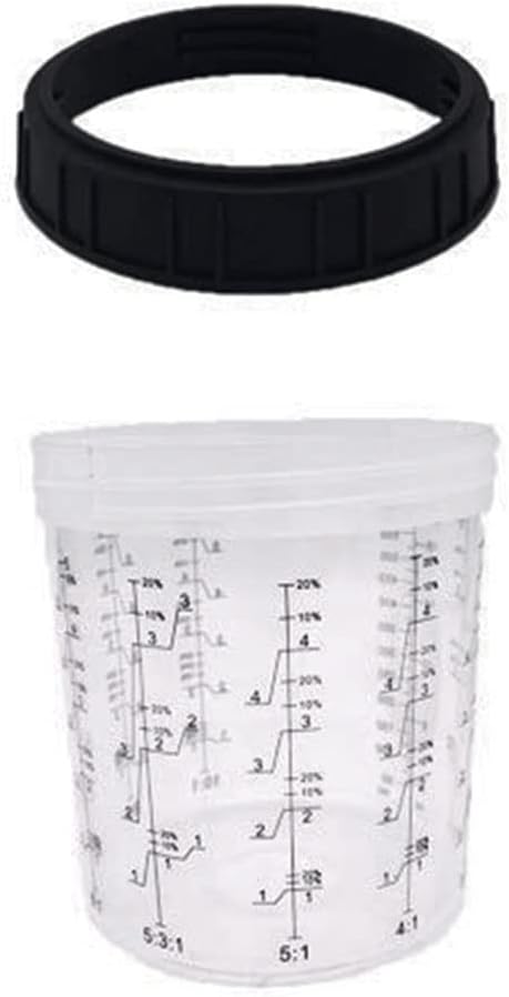 1Set 600CC Disposable Paint Cup Cup Paint Mixing Tank Type H/O Quick Disposable Cup