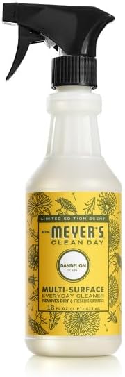 Mrs. MEYER'S CLEAN DAY Multi-Surface Everyday Cleaner Dandelion Scent 16 Fl Oz (Pack of 6)