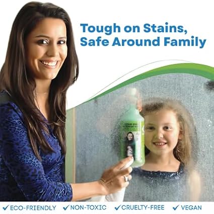 BioClean Hard Water Stain Remover 40 oz | Extra Strength Bathroom &amp Kitchen Cleaner Eco-Friendly &amp Non-Toxic Removes Stubborn Stains Soap Scum &amp Grime