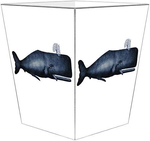 Marye-Kelley WB2779 - Vintage Navy Whale Wastepaper Basket