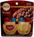Fall and Winter Holiday Luxe Limited Edition Plug In for Odor-Fighting Fade Defy Plug Air Freshener (2) Count of 0.87 fl oz Refills (Cranberry Crumble)