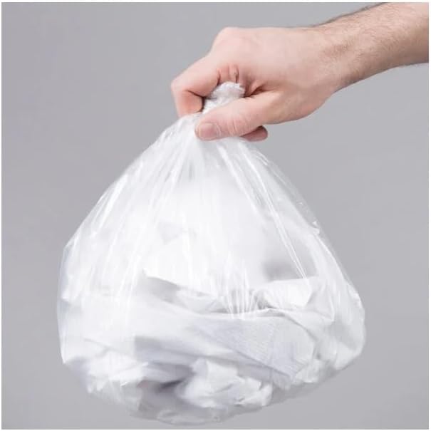 2000 Count 4 Gallon 6 Microns 17 x 18 High Density Trash Bags Can Liner