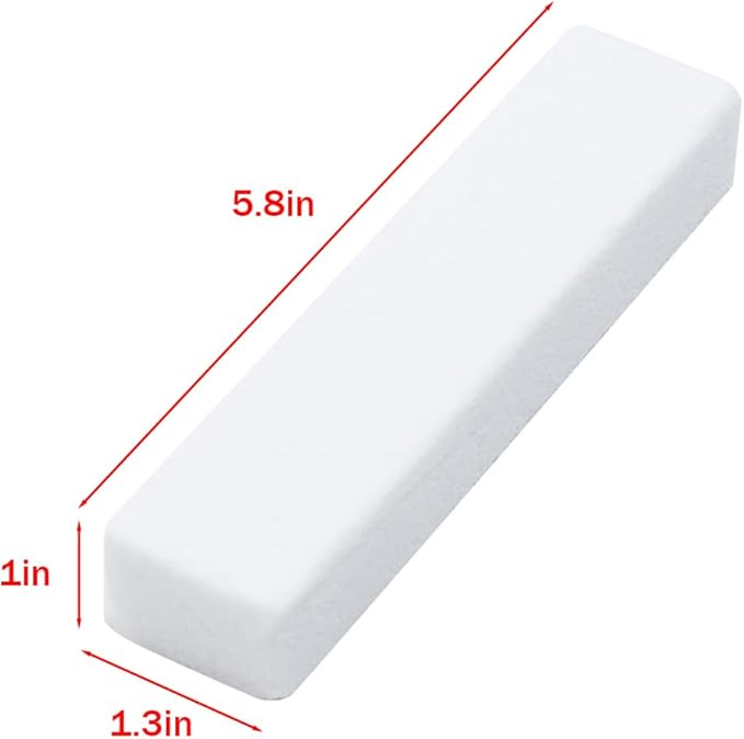 LC LICTOP Pumice Stone Toilet Bowl Cleaner 20Pcs White Hard Water Stain Remover for Toilet Rings Rust &amp Lime Scouring Stick for BBQ Grills Sinks Pools &amp Bathroom Tiles 5.8 x 1.3 x 1 Inch