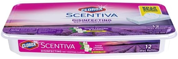Clorox Scentiva Disinfecting Wet Mopping Clothes 12 Count