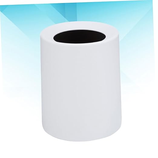 PRETYZOOM Household Wastebasket Frosted Open Trash Can for Bedroom and Living Plain Color Design for Office and Conference Rooms