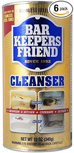 Bar Keepers Friend All-Purpose Cleaner &amp Polish 12 oz (Pack of 6)