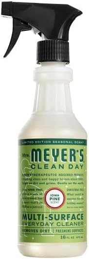 Mrs. MEYER'S Clean Day Iowa Pine Scent Variety Pack Hand Soap 12.5 OZ Dish Soap 16 OZ Multi-Surface Cleaner 16 OZ Room Freshener 8 OZ Liquid Hand Soap Refill 33 OZ 1 CT
